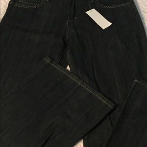 BCBG MAX AZRIA PREMIUM DENIM WIDE LEG JEANS